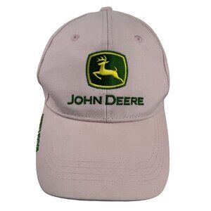 John Deere Pink Baseball Cap Owner's Edition Adjustable Strap Hat Embroidered